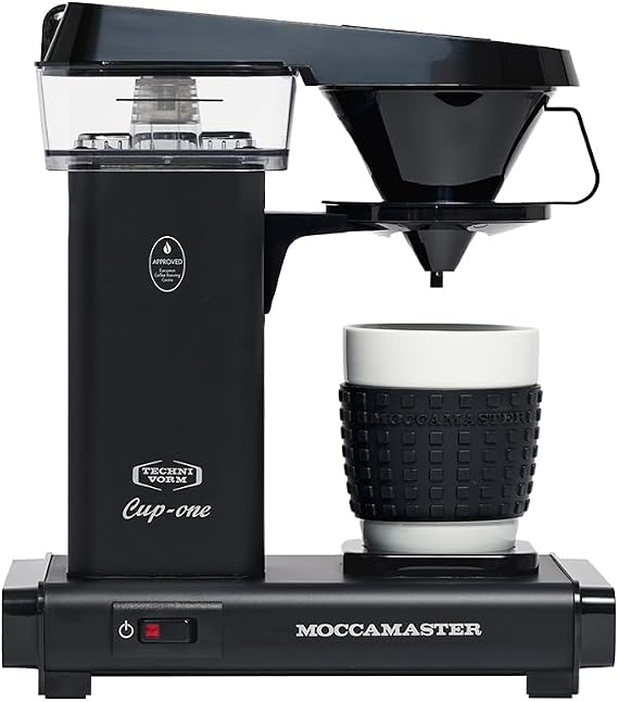 Moccamaster Cup-One, Small Filter Coffee Machine, Matt Black | UK-Plug, 0.33 Liters
