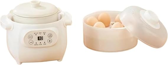 Electric Pot, Electric Pot, For 2 People, Electric Braised Pot, Ceramic Soup Pot, Multi-functional Pot, Hot Pot, Slow Cooker, Thermal Cooker, Compact, Heat Retention Function, Heat Retention Cooker,