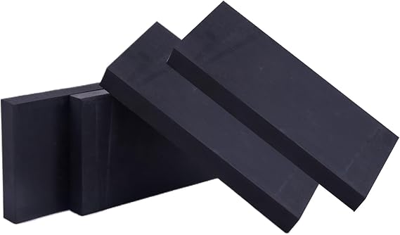 Anti Vibration Pads, 4 Pcs Rubber Blocks 10050Mm, Industrial Rubber Square Plate Thickness 30-50Mm for Heavy Machinery and Building Materials,1005030mm(100x50x45mm)