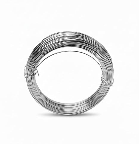 20 Gauge Galvanized Steel Wire Heavy Duty Multi-Purpose Craft & Garden Wire, 98 ft (30 m) Roll