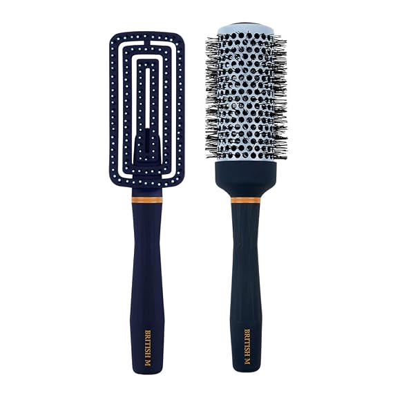 Hot Curling Ceramic Brush (43mm) + Flex Gentle Brush