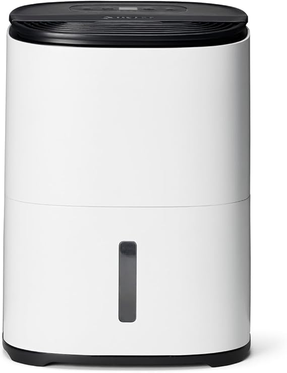 Meaco Dry Arete One 6L Dehumidifier & Air Purifier Compact Very Quiet with 32 dB Ideal Dehumidifier for Bedrooms Small Rooms & Apartments H13 HEPA Filter Smart Night & Laundry