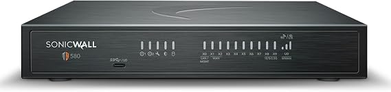 SonicWall TZ580 4.5 Gbps Firewall, Secure Upgrade Adv 3-Yr + CSE NGFW