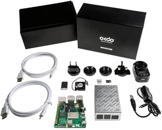 OKdo ROCK 4 Model C+ 4GB Single Board Computer Starter Kit