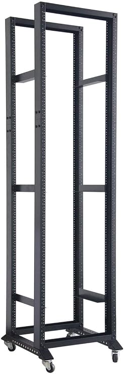 42U Open Frame Data Network Server Rack 1000MM Deep 4 Post 1Pair of L-Rails