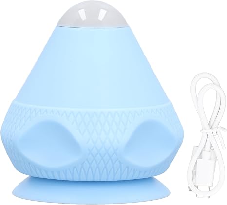 BuyWeek Trigger Point Pusher Trigger Point Massager Fascia Ball Suction Cup Wall Massage Ball Vibration Heated Back Massager for Relaxing the Back Neck Arms Shoulder (Blue)