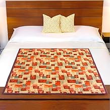 Kuber Industries Heart Design PVC Reversible Food Mat Bed Server -(Red and Cream)