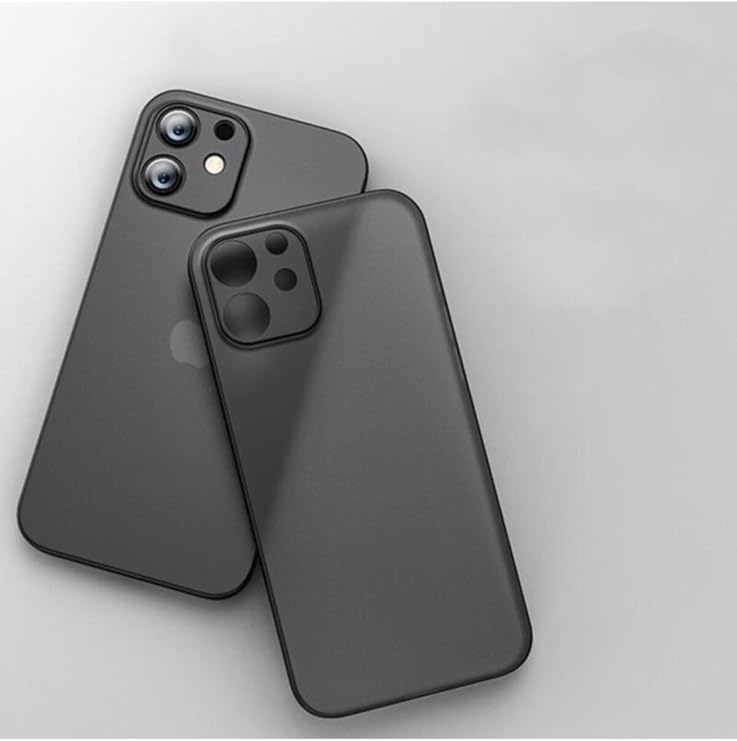 bbtech Iphone 13 Uyumlu 0,2mm Pp Buzlu Ultra Ince Sert Silikon Kamera Korumalı Kılıf Siyah;Siyah
