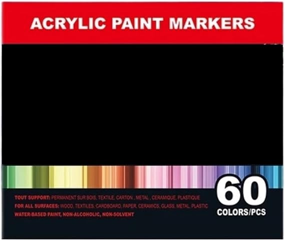 Acrylic Paint Markers, Fine Tip Pen, Waterproof & High(240 Colors)