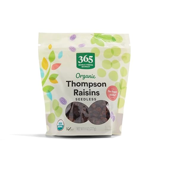 365 by Whole Foods Market, Organic Thompson Raisins, 8 Ounce