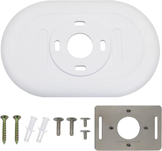 Nest Thermostat Trim kit,Nest Thermostat Wall Plate for Google Nest Thermostat-Programmable WiFi Thermostat Accessory (White
