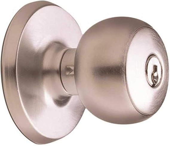 WEISER LOCK GAC531 F15 6LR1 Fairfax Entry Knob, Satin Nickel