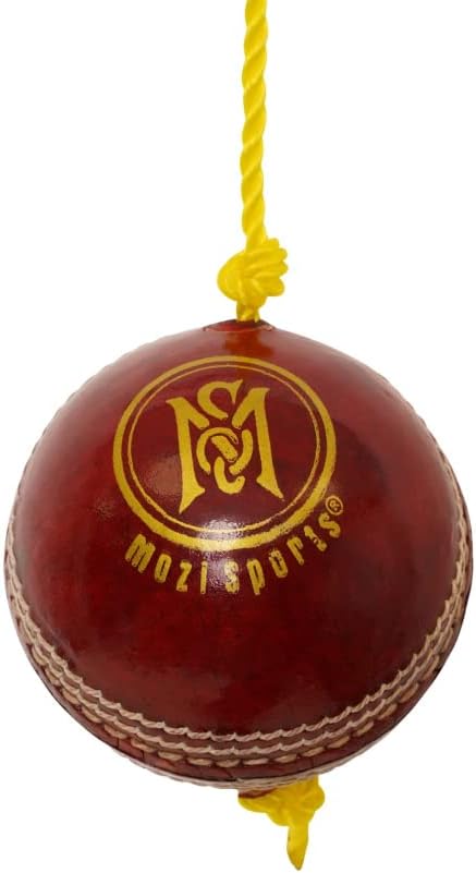 String Cricket Balls – Develop Hand-Eye Coordination Leather Hanging Ball for Practice