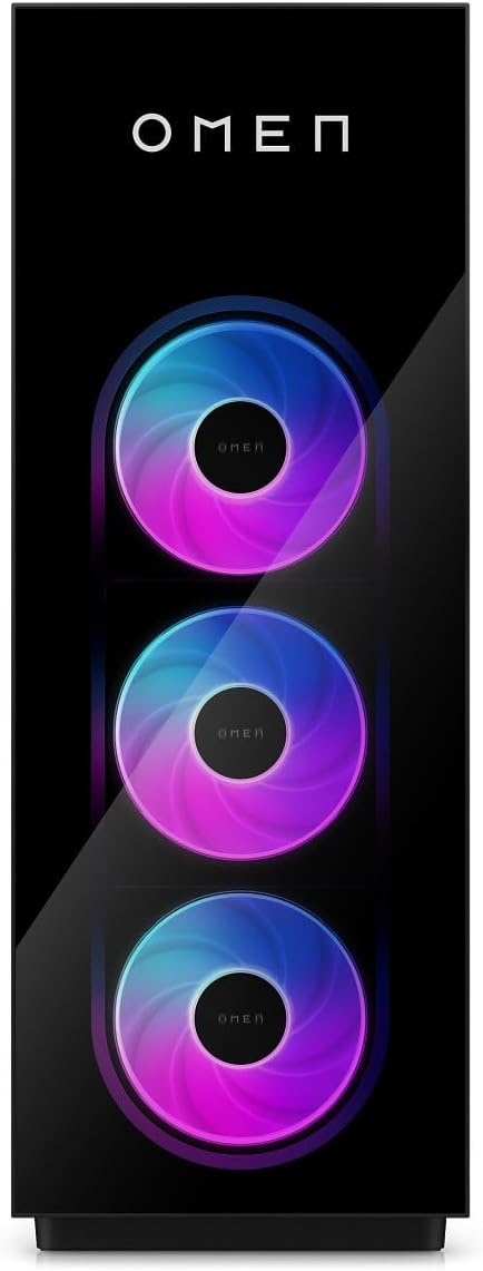 HP 0men Max 45L ARC A750, Ryzen 7 7700X, 16GB DDR5 RAM, 512GB Gen4 SSD, Liquid-Cooled Gaming PC w/ 1200W Platinum PSU, WiFi 7, Windows 11 Pro, 40Gbps Thunderbolt, 2X 10Gbps USB-C & RGB Keyboard/Mouse