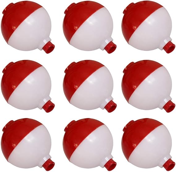 Fishing Bobbers Hard ABS Snap-on Floats Push Button Round Buoy Float Bobbers 6 Sizes