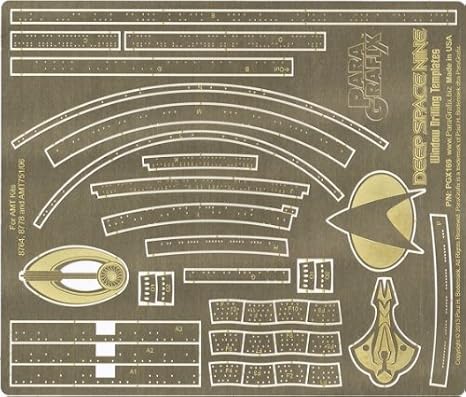 Deep Space Nine Window Drilling Templates Photoetch Set PGX169