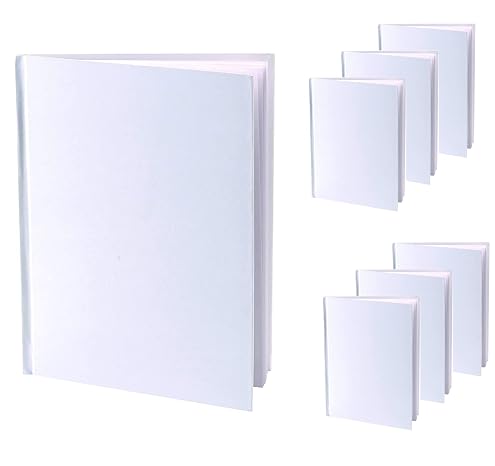 Blank Books for Kids to Write Stories, Hardcover, Unlined White Pages - 32 Pages (16 Sheets),for Students & Adults, Creative Story, Sketches, Book Making Kit