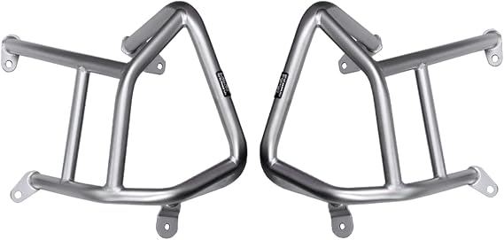 Motorcycle Engine Guard Crash Bar Protector Replacement Saddlebags Guard,Compatible with BMW R1250GS,Lossless Installation Developed According to The Original Car Data (Silver, Lower Crash bar)