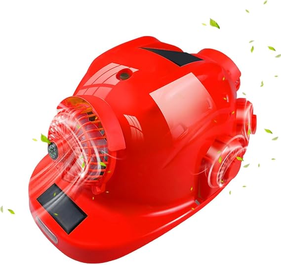 Smart Construction Hard Hat with 8 Fans and 2 Solar Panels, Bluetooth Music Safety Helmet, USB Charging Hard Hat for Construction and Home Improvement