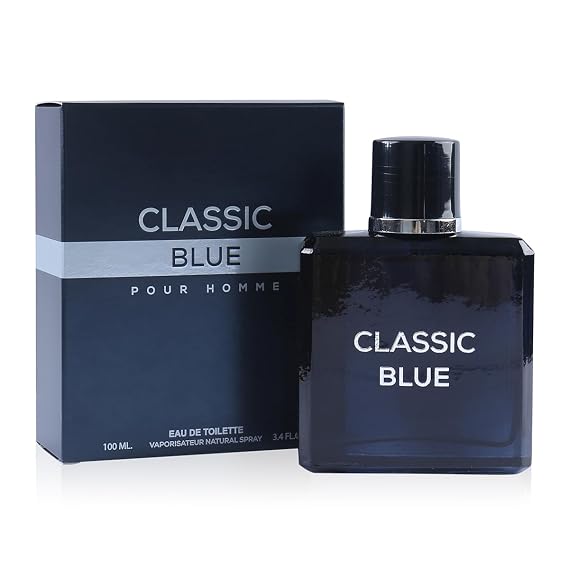 Classic Blue Spray Cologne - Eau De Toilette for Men - 100ml/3.4 fl.oz
