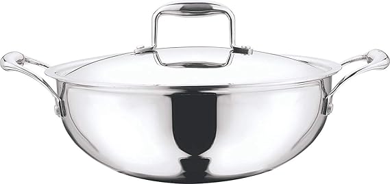 Vinod Platinum Extra Deep Kadai (26 cm_4.1 LTR)