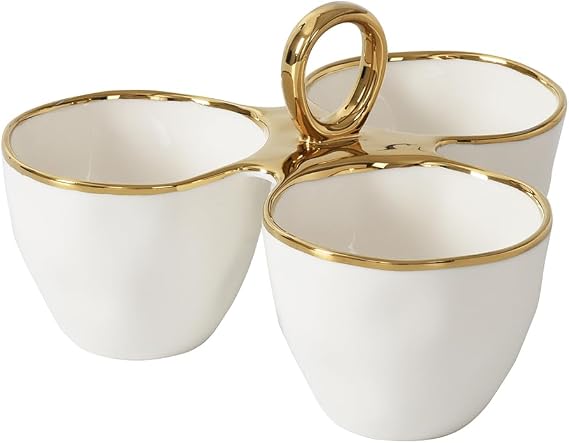 Pampa Bay 3 Part Server, Golden Handles, Serverware, Kitchen, Gift