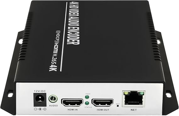 4K HDMI H265/264/MJPEG HEVC Encoder with HDMI Loopout Encoder Support HTTP RTSP RTMP RTMPS SRT FLV Multicast Video Encoder for Facebook YouTube Live (EH401 Upgrade)