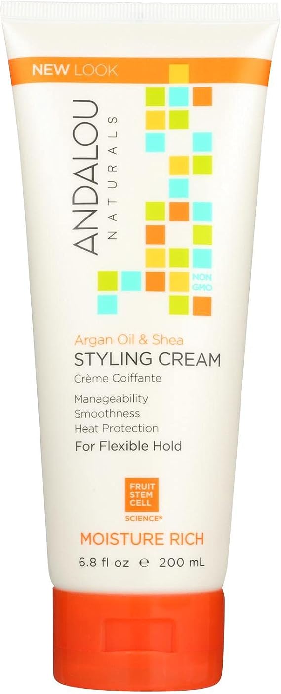 Styling Cream, Argan Oil & Shea, Moisture Rich, 6.8 oz by Andalou Naturals