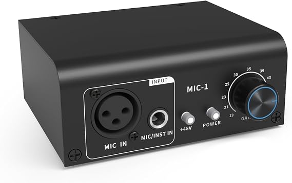 XTUGA XIC1 Microphone Preamp for Dynamic and Condenser Microphones