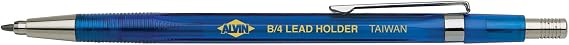 Alvin, B/4, Mechanical Pencil Lead Holder, Holds 2mm Leads - Transparent Plastic Barrel