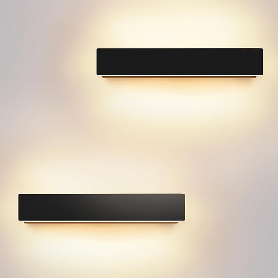 kingwei pack of 2 led wall lights indoor/outdoor 10 w up and down wall lights 3000 k warm white outdoor lamp ip54 waterproof wall lighting [energy class f]