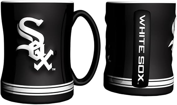 Logo Brands 507-C14RM: Chicago White Sox 14oz Relief Mug