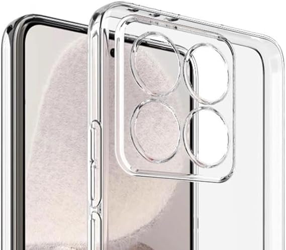 Case compatible with Coverzone Xiaomi 14T Super Flexible Built Camera Protected Dust and Dirt Protective Silicone Super Transparent Cover compatible with Xiaomi 14T