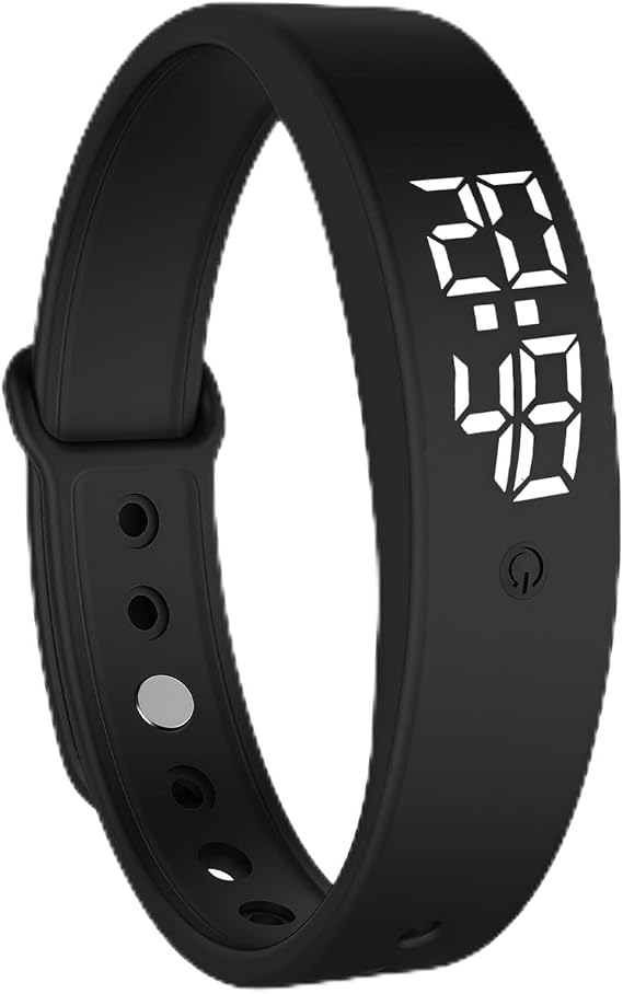 Silent Alarm Wristband, Vibration Alarm Wristband for Sleep and Travel | Adjustable wearable design with discreet vibration alerts for bedrooms, offices and journeys without disturbing others