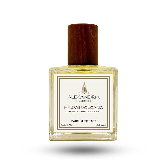 Alexandria Fragrances Hawaii Volcano Perfume for Men & Women - Long Lasting Lime, Light spices, Coconut & Light woody notes Elegant Hawaii Volcano Cologne for Daily Use Perfect for Any Event 55ml