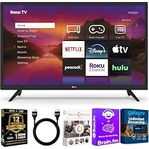 Roku 40-Inch Select Series Full HD Smart TV Bundle 1080p LED Display, Dolby Audio, Compatible with Alexa, Voice Remote, Bluetooth Mode, w/AUX HDMI Cable, CPS 1-Year Protection Plan + Streaming kit