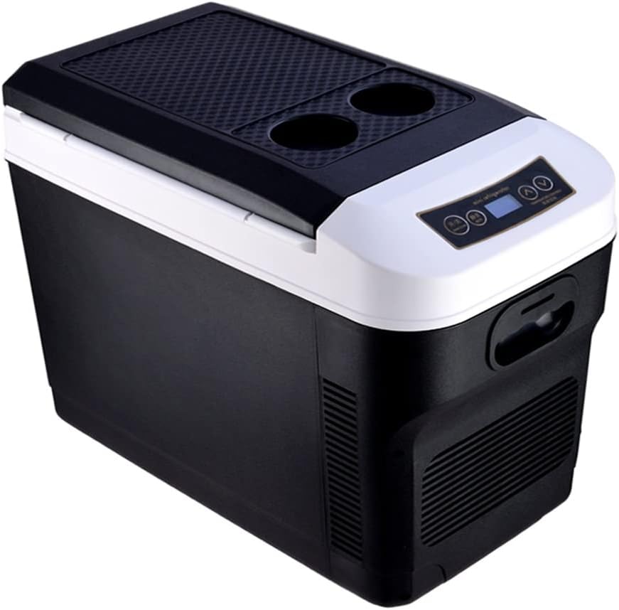Portable Refrigerator Car Refrigerator Freezer Vehicle Car/Truck 24V / 12V / 220-240V Mini Electric Cooler for Driving Travel Home Use (28 liters)