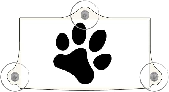 EZ Pass and I Pass Holder for New Toll Transponders - Pawprint - 3 Point Mount (1 Pack)
