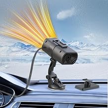 Car Heater 12V 150W 2-in-1 Defroster & Defogger, Fast Heating, Large Airflow, 360 Rotation, Durable High-Temp Design for All 12V Vehicles