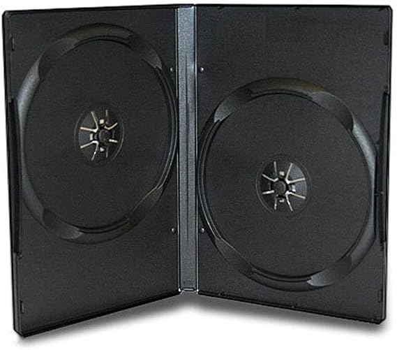 Progo 14mm Standard Black Double Disc Capacity CD, DVD, Blu-ray Cases. (10)