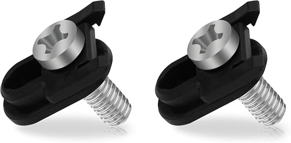 WR01X25070 Refrigerator Door Handle Mounting Studs - Black Refrigerator Door Fastener Replacement AP7175647 WR01X39781 Compatible with Universal freezers (2 PCS)