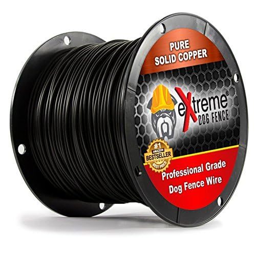 PetSmart Invisible Fence Compatible Above Ground or Underground Wire for DIY Electric Pet Fence - 1500 Foot Spool High Performance Solid Core Copper Wire for Easy Installation