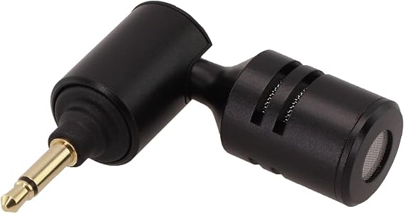 Foldable For Mini Microphone With Straight 3.5mm 2 3 4 Pole Connector For Mobile Phone Laptop Camera Stage Test Equipment Black Color(2 Pole)