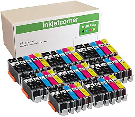 Compatible Ink Cartridges for PGI-250XL CLI-251XL, (40-Pack)