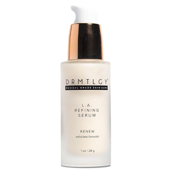 DRMTLGY Lactic Acid 12% Refining Serum | Brightening Resurfacing Serum | AHA + PHA exfoliation, Licorice root extract, Dark spot improvement, Uneven texture, Radiance boosting, Gentle resurfacing