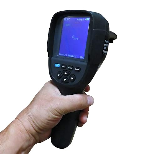 HT-18 Plus(HT-18+) IR 256 * 192 Handheld Infrared Thermal Imager,-20C to +550C Power Interface Micro USB Free Focus 3.2-inch Display
