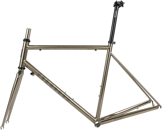 700C Road Bike Frameset 44cm 47cm 50cm 53cm 56cm C Brake/Rim Brake Frame Cr-Mo Steel And Fork Quick Release F100mm R130mm QR BSA BB68mm(44cm)