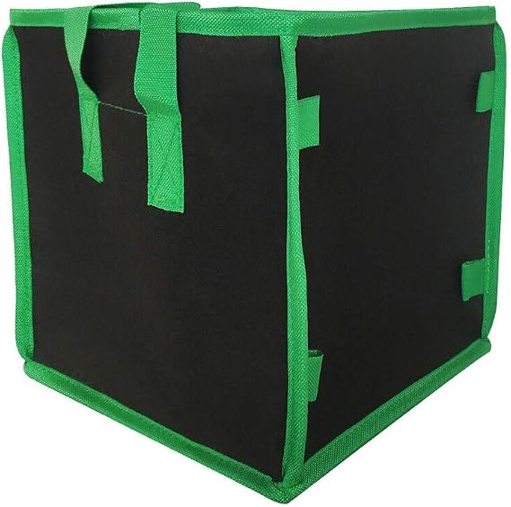 1pcs Fabric Flower Grow Bag Vegetable Planting Bag Raised Garden Bed Square Garden Planter Pot With Handle For Plants Flower planting grow 183 (Color : 10 Gallon)