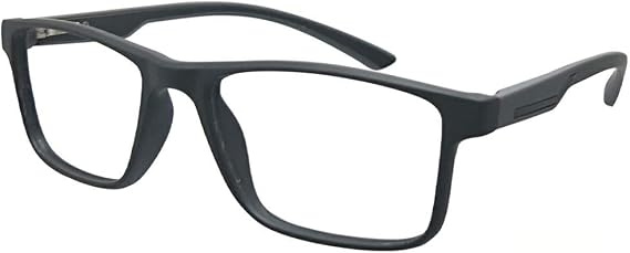 ProEyes Taurus,Progressive Blue Light Blocking Readers w/Spring Hinge, Anti-Reflective Resin Lens, 0 Power on Top Lens (Black, 100 x)