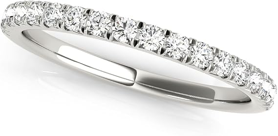 Diamond Half Eternity Ring | 0.25ct to 2.00ct D/VVS Lab Diamond | 9K/18K Gold & 950 Platinum | UK Hallmarked | Gift for Women